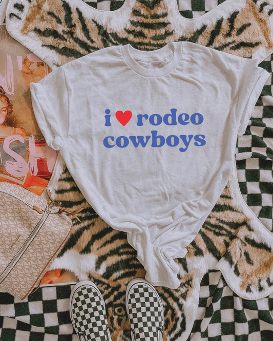 i love rodeo cowboys tee