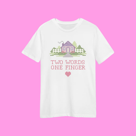 two words one finger tee