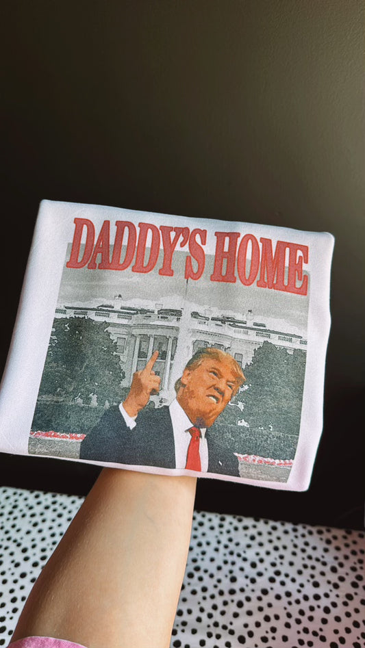 daddy's home flippin bird trump tee